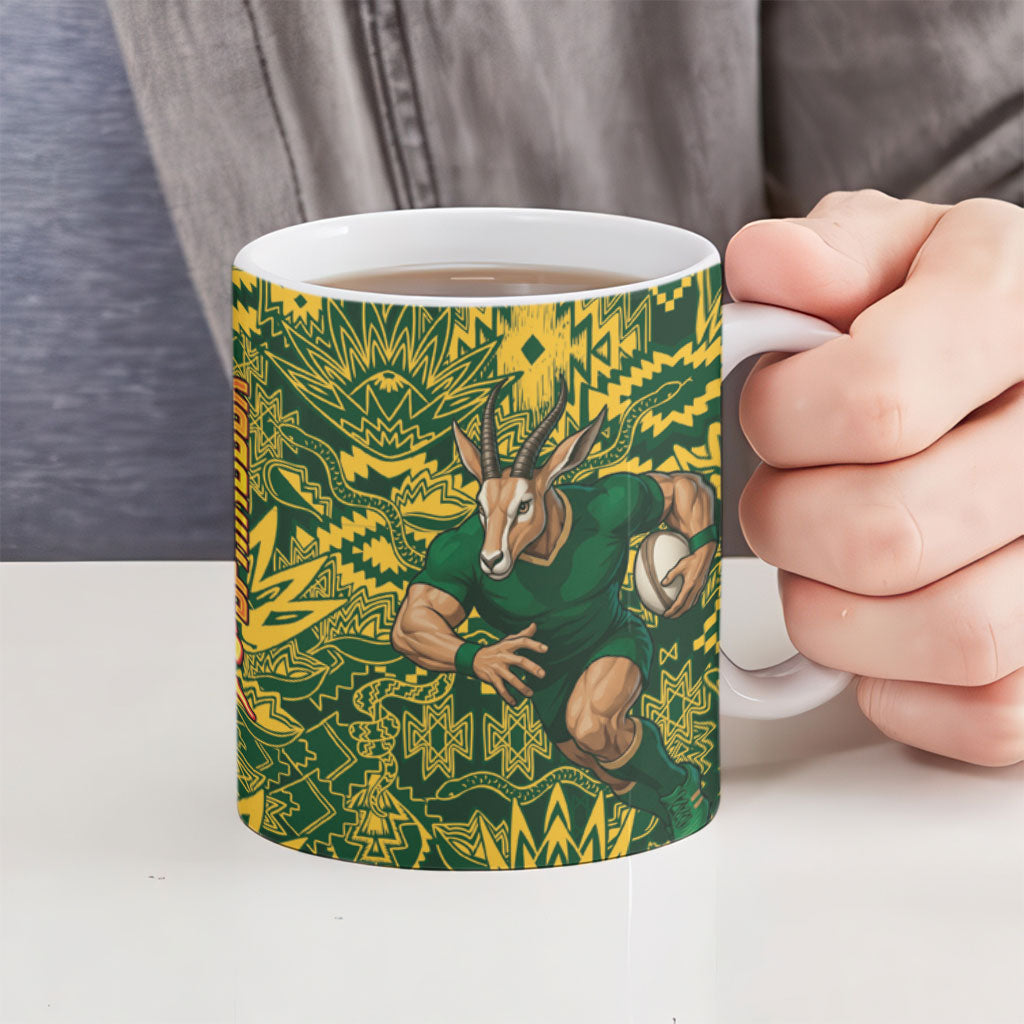 Australia vs South Africa Ceramic Mug Wallabies vs Springboks Two Nations One Battle