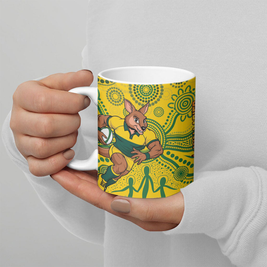 Australia vs South Africa Ceramic Mug Wallabies vs Springboks Two Nations One Battle