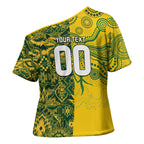 Custom Australia vs South Africa Cross Shoulder Shirt Wallabies vs Springboks Two Nations One Battle