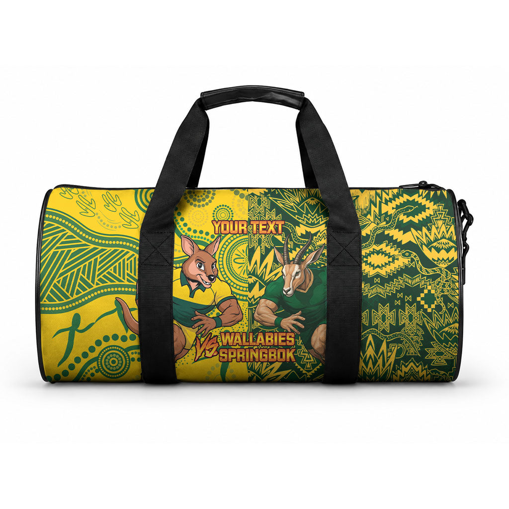 Custom Australia vs South Africa Duffle Bag Wallabies vs Springboks Two Nations One Battle