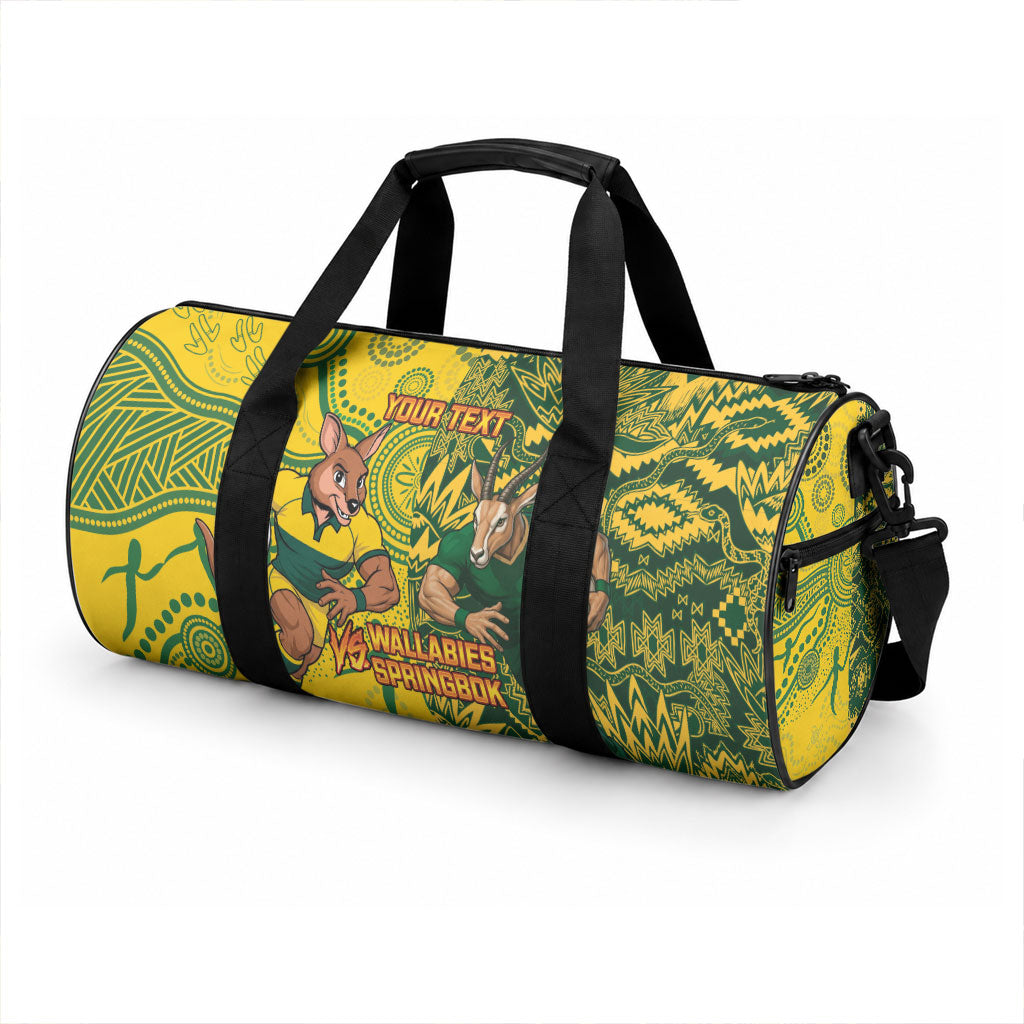 Custom Australia vs South Africa Duffle Bag Wallabies vs Springboks Two Nations One Battle