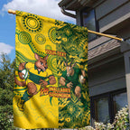 Custom Australia vs South Africa Garden Flag Wallabies vs Springboks Two Nations One Battle