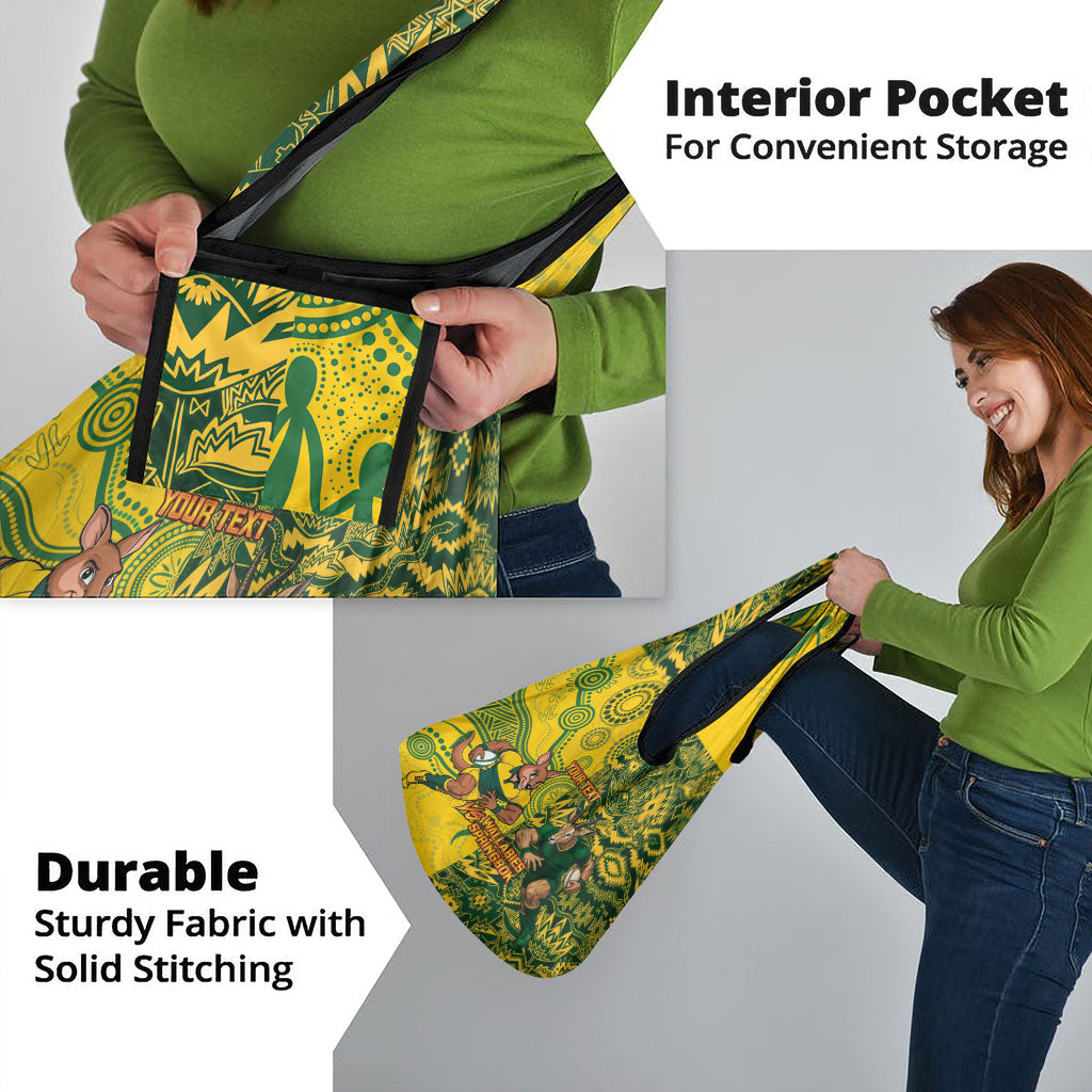 Custom Australia vs South Africa Grocery Bag Wallabies vs Springboks Two Nations One Battle