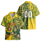 Custom Australia vs South Africa Kid Hawaiian Shirt Wallabies vs Springboks Two Nations One Battle