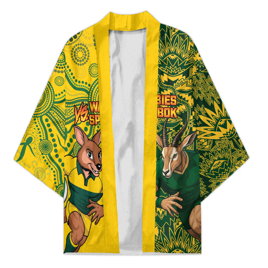 Custom Australia vs South Africa Kimono Wallabies vs Springboks Two Nations One Battle