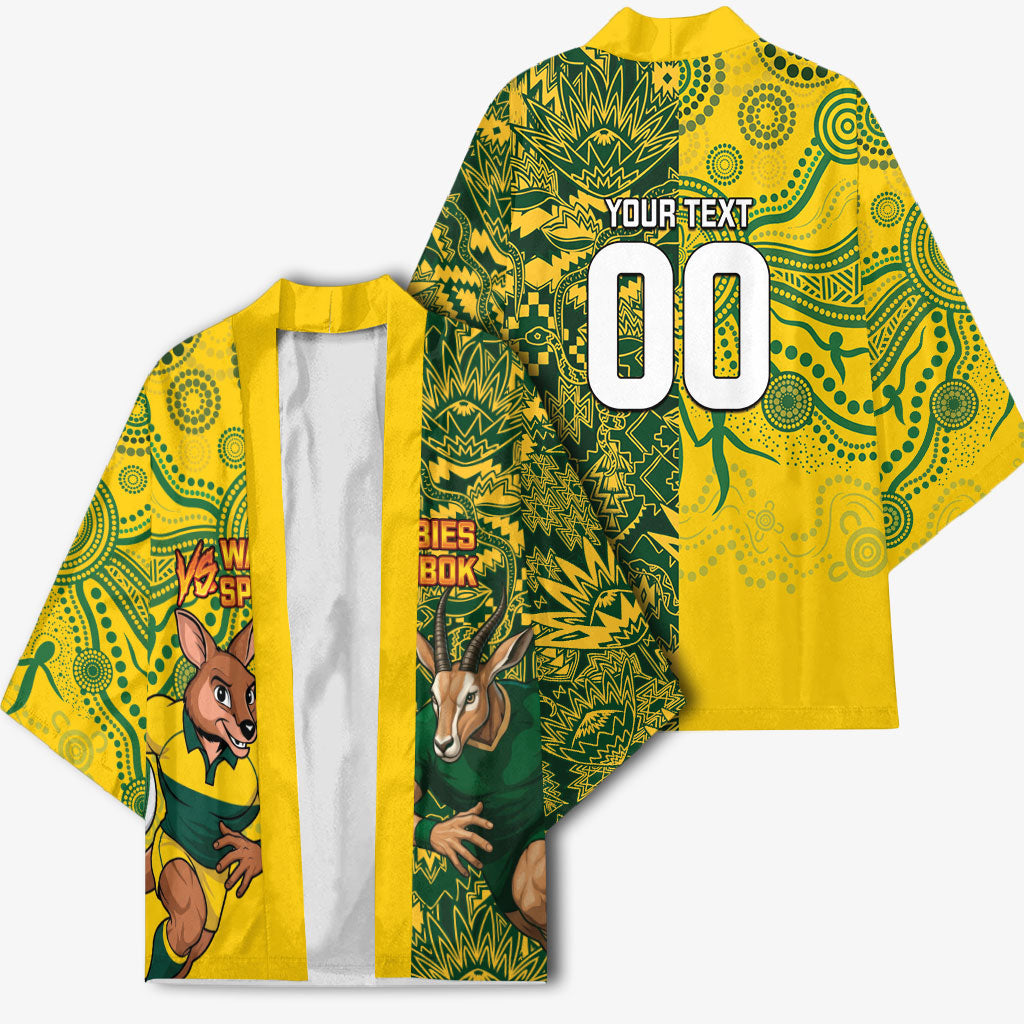 Custom Australia vs South Africa Kimono Wallabies vs Springboks Two Nations One Battle