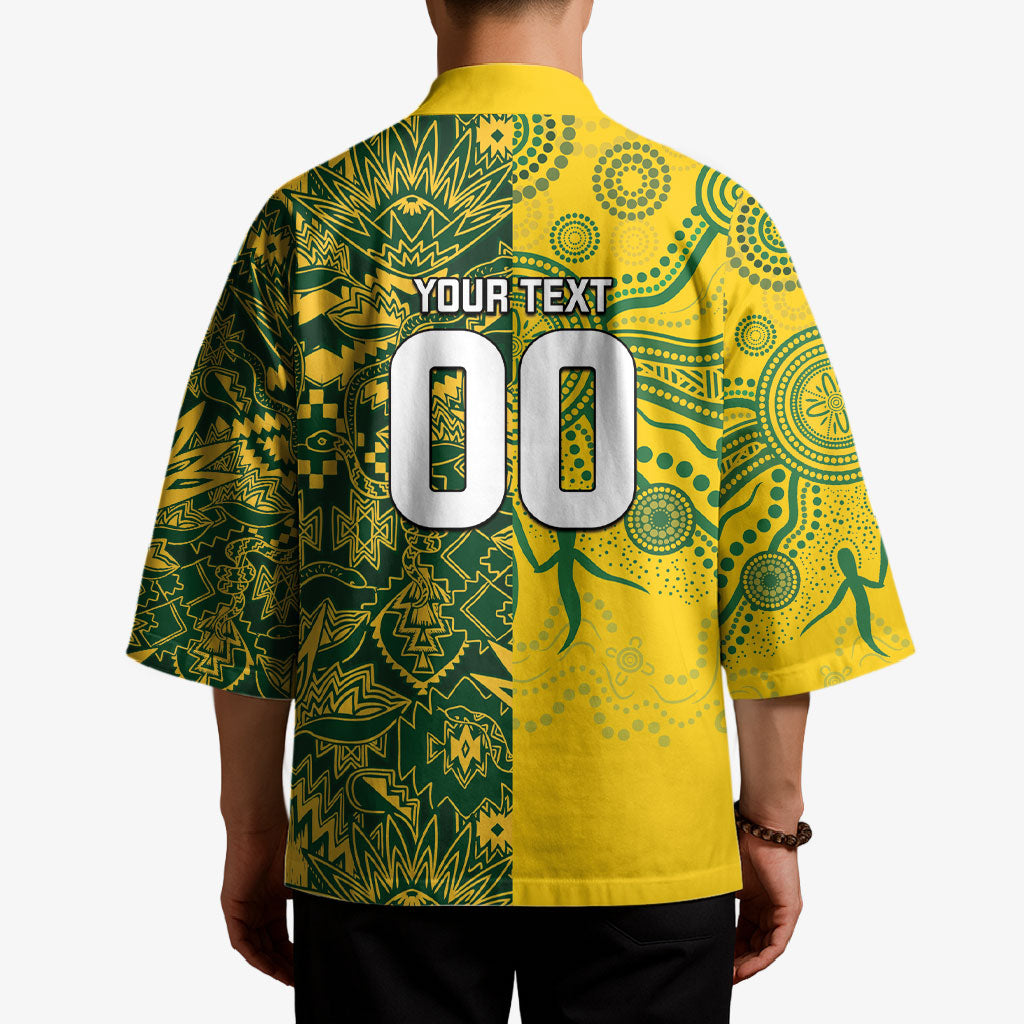 Custom Australia vs South Africa Kimono Wallabies vs Springboks Two Nations One Battle