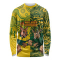 Custom Australia vs South Africa Long Sleeve Shirt Wallabies vs Springboks Two Nations One Battle