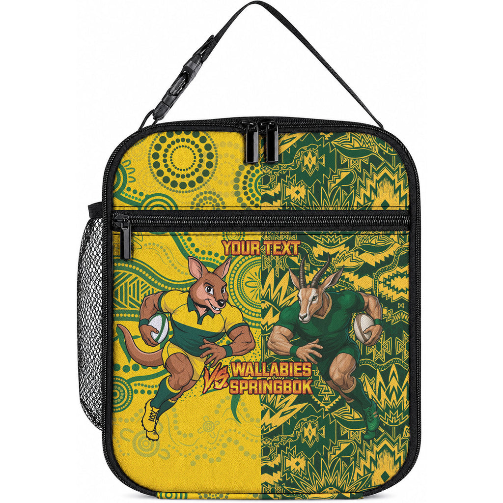 Custom Australia vs South Africa Lunch Bag Wallabies vs Springboks Two Nations One Battle
