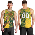 Custom Australia vs South Africa Men Tank Top Wallabies vs Springboks Two Nations One Battle