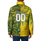 Custom Australia vs South Africa Padded Jacket Wallabies vs Springboks Two Nations One Battle