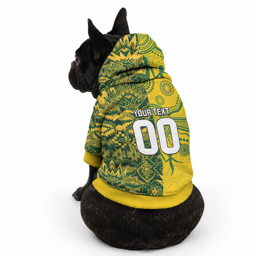 Custom Australia vs South Africa Pet Hoodie Wallabies vs Springboks Two Nations One Battle