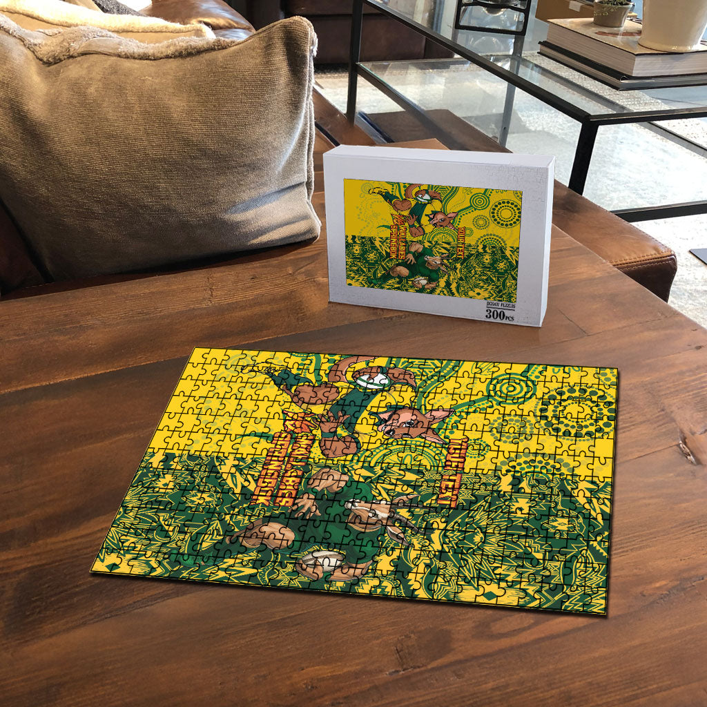 Custom Australia vs South Africa Puzzle Wallabies vs Springboks Two Nations One Battle