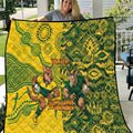 Custom Australia vs South Africa Quilt Wallabies vs Springboks Two Nations One Battle