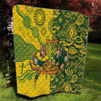 Custom Australia vs South Africa Quilt Wallabies vs Springboks Two Nations One Battle