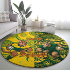Custom Australia vs South Africa Round Carpet Wallabies vs Springboks Two Nations One Battle