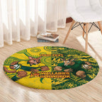 Custom Australia vs South Africa Round Carpet Wallabies vs Springboks Two Nations One Battle