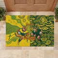 Custom Australia vs South Africa Rubber Doormat Wallabies vs Springboks Two Nations One Battle