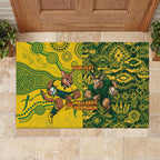 Custom Australia vs South Africa Rubber Doormat Wallabies vs Springboks Two Nations One Battle