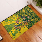 Custom Australia vs South Africa Rubber Doormat Wallabies vs Springboks Two Nations One Battle
