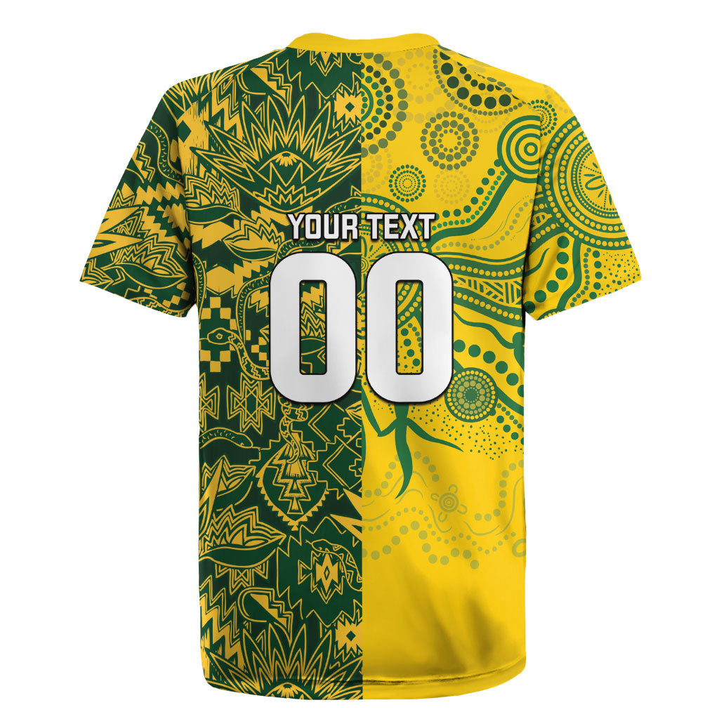 Custom Australia vs South Africa Rugby Jersey Wallabies vs Springboks Two Nations One Battle