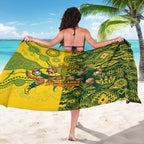 Custom Australia vs South Africa Sarong Wallabies vs Springboks Two Nations One Battle