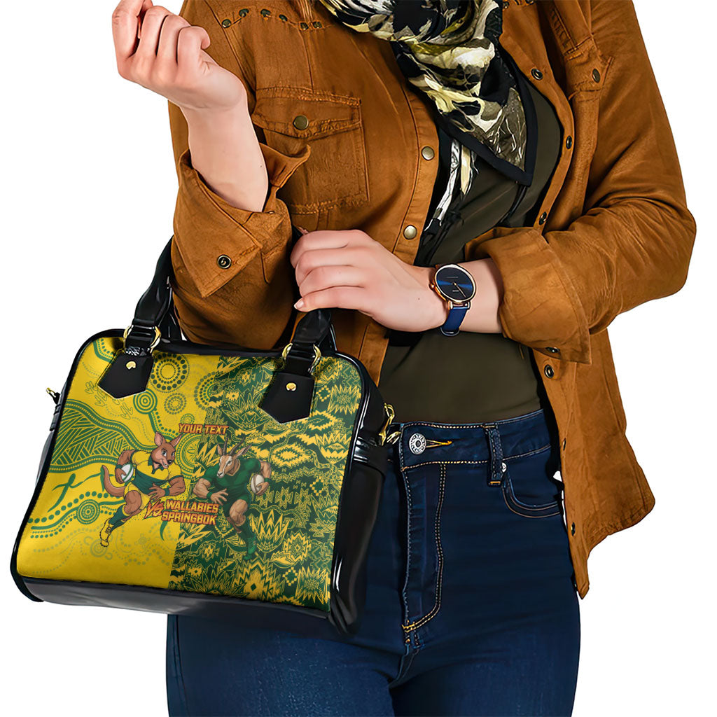 Custom Australia vs South Africa Shoulder Handbag Wallabies vs Springboks Two Nations One Battle