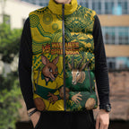 Custom Australia vs South Africa Sleeveless Puffer Jacket Wallabies vs Springboks Two Nations One Battle