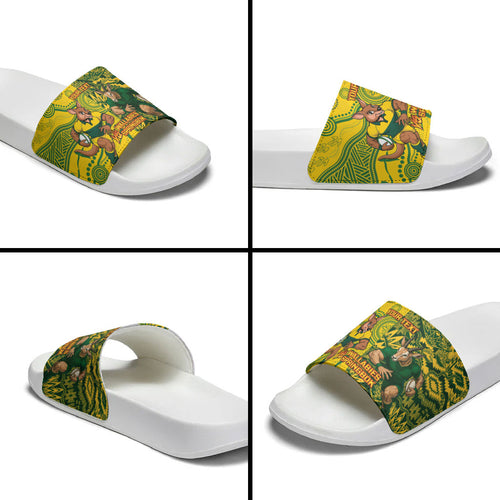 Custom Australia vs South Africa Slide Sandals Wallabies vs Springboks Two Nations One Battle