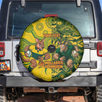 Custom Australia vs South Africa Spare Tire Cover Wallabies vs Springboks Two Nations One Battle