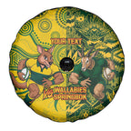 Custom Australia vs South Africa Spare Tire Cover Wallabies vs Springboks Two Nations One Battle