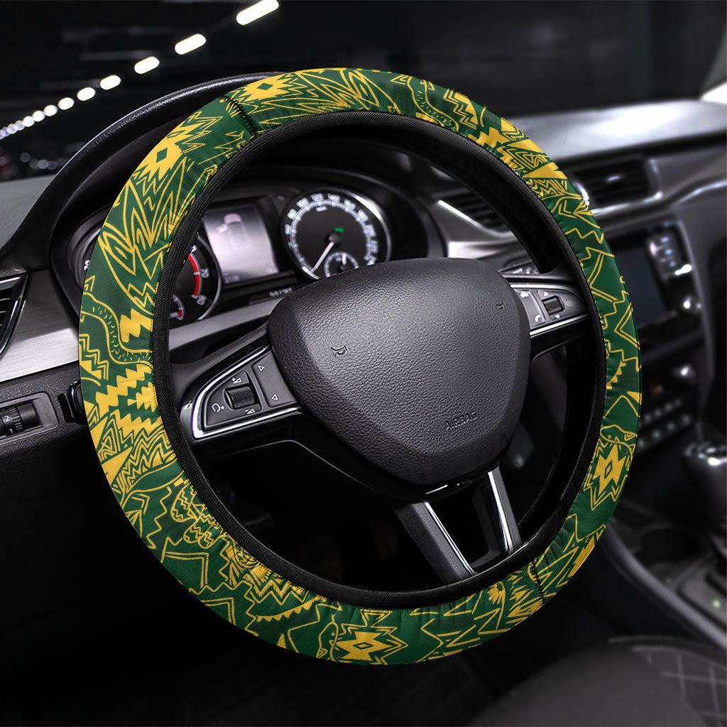 Australia vs South Africa Steering Wheel Cover Wallabies vs Springboks Two Nations One Battle