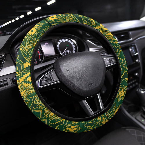 Australia vs South Africa Steering Wheel Cover Wallabies vs Springboks Two Nations One Battle