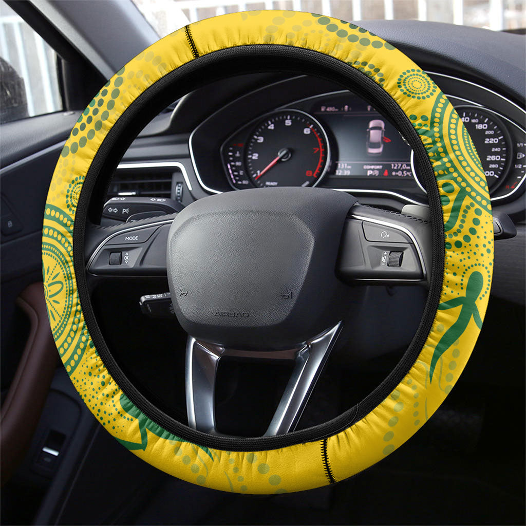 Australia vs South Africa Steering Wheel Cover Wallabies vs Springboks Two Nations One Battle