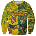 Custom Australia vs South Africa Sweatshirt Wallabies vs Springboks Two Nations One Battle