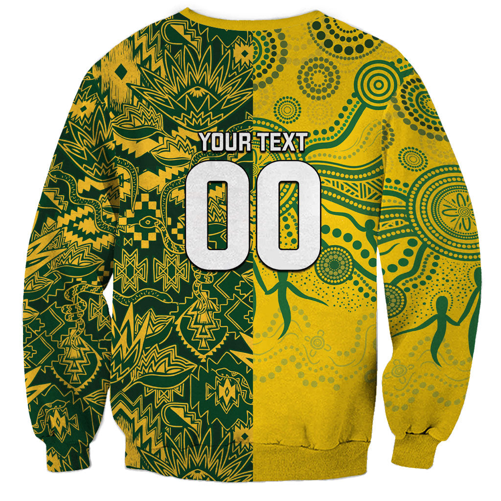Custom Australia vs South Africa Sweatshirt Wallabies vs Springboks Two Nations One Battle
