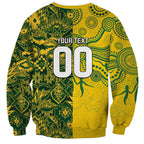 Custom Australia vs South Africa Sweatshirt Wallabies vs Springboks Two Nations One Battle