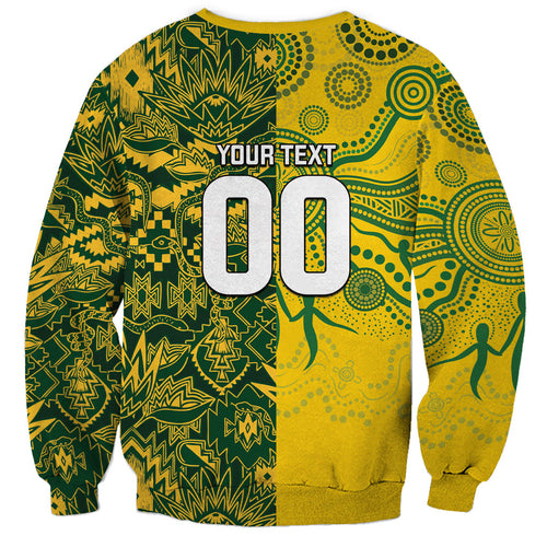 Custom Australia vs South Africa Sweatshirt Wallabies vs Springboks Two Nations One Battle