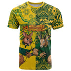 Custom Australia vs South Africa T Shirt Wallabies vs Springboks Two Nations One Battle