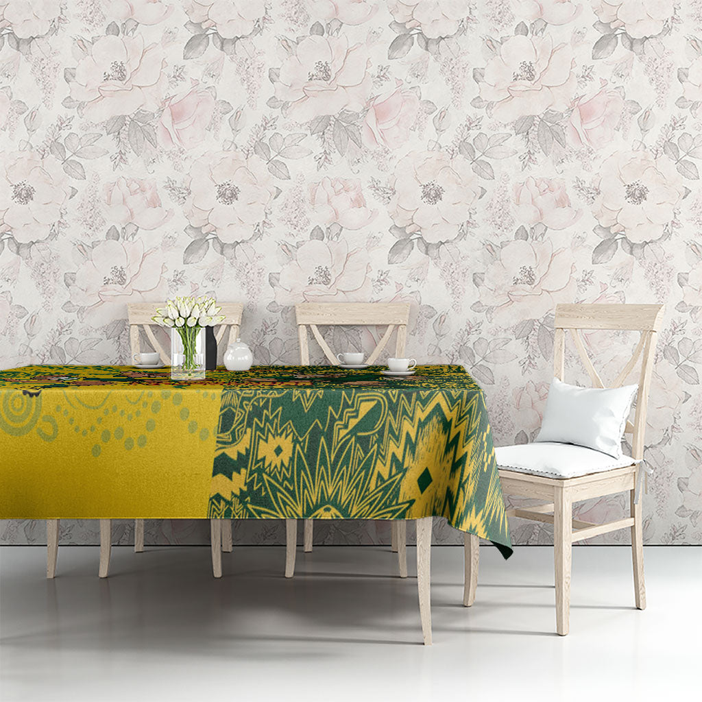 Custom Australia vs South Africa Tablecloth Wallabies vs Springboks Two Nations One Battle