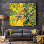 Custom Australia vs South Africa Tapestry Wallabies vs Springboks Two Nations One Battle