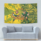 Custom Australia vs South Africa Tapestry Wallabies vs Springboks Two Nations One Battle