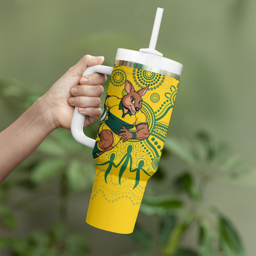 Australia vs South Africa Tumbler With Handle Wallabies vs Springboks Two Nations One Battle