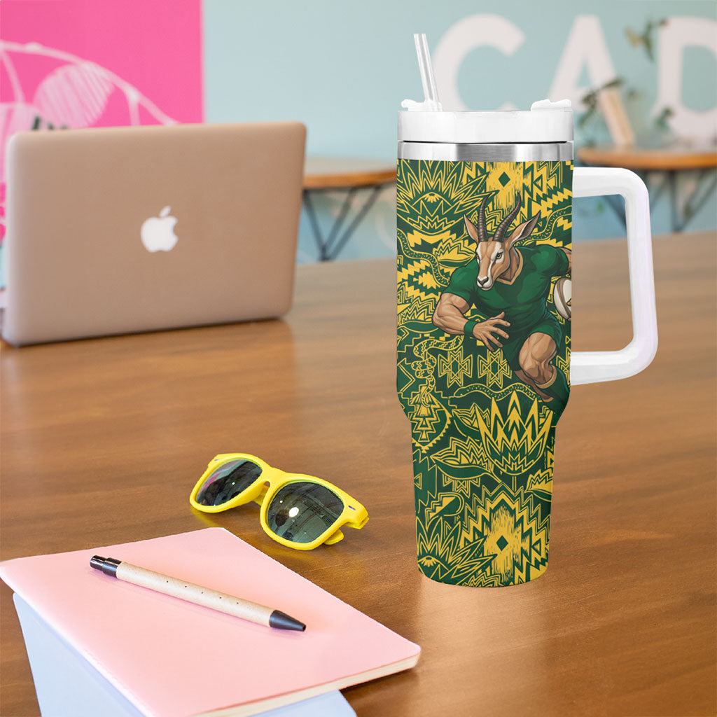 Australia vs South Africa Tumbler With Handle Wallabies vs Springboks Two Nations One Battle