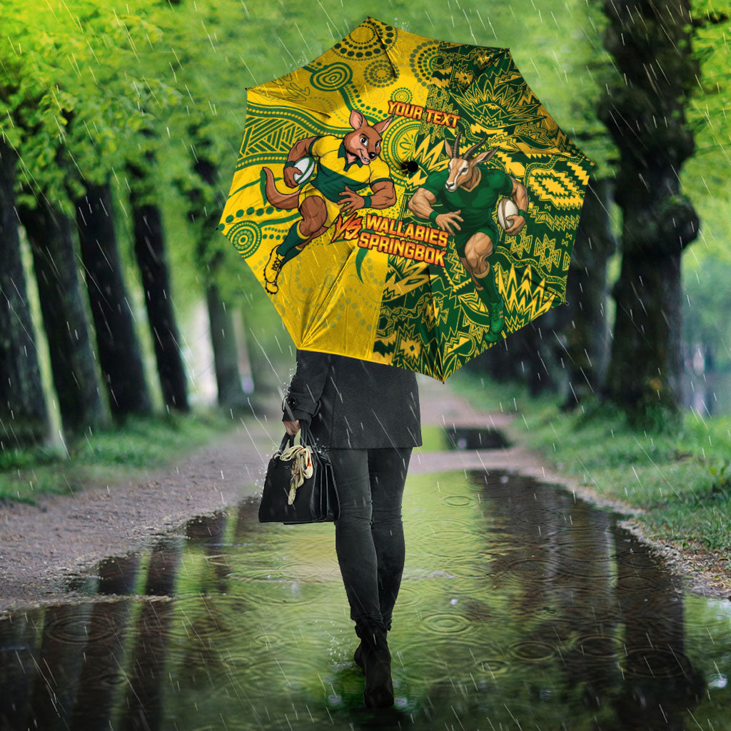 Custom Australia vs South Africa Umbrella Wallabies vs Springboks Two Nations One Battle