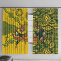 Custom Australia vs South Africa Window Curtain Wallabies vs Springboks Two Nations One Battle
