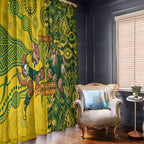 Custom Australia vs South Africa Window Curtain Wallabies vs Springboks Two Nations One Battle