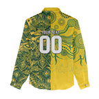 Custom Australia vs South Africa Women Casual Shirt Wallabies vs Springboks Two Nations One Battle