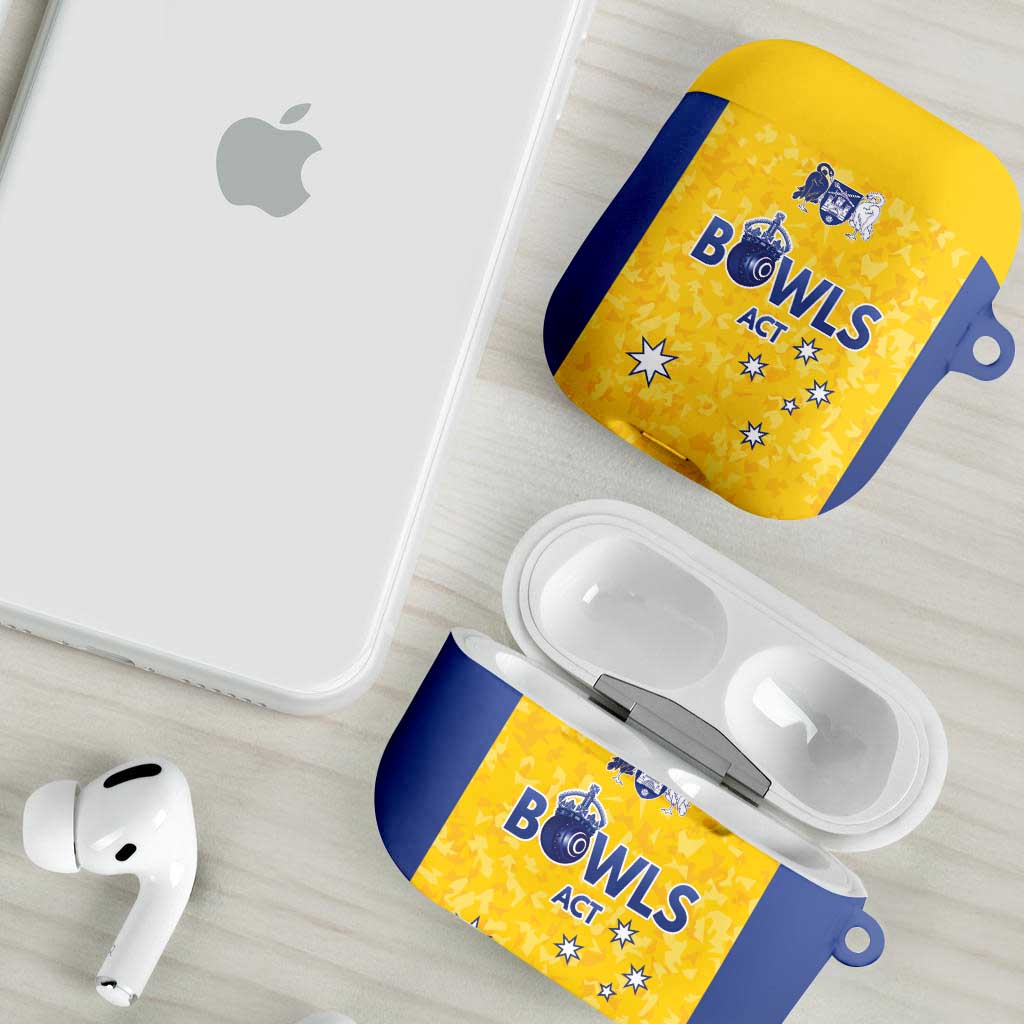 Australian ACT Lawn Bowls AirPods Case Aussie Minimalist Style - Aussie Hoodie