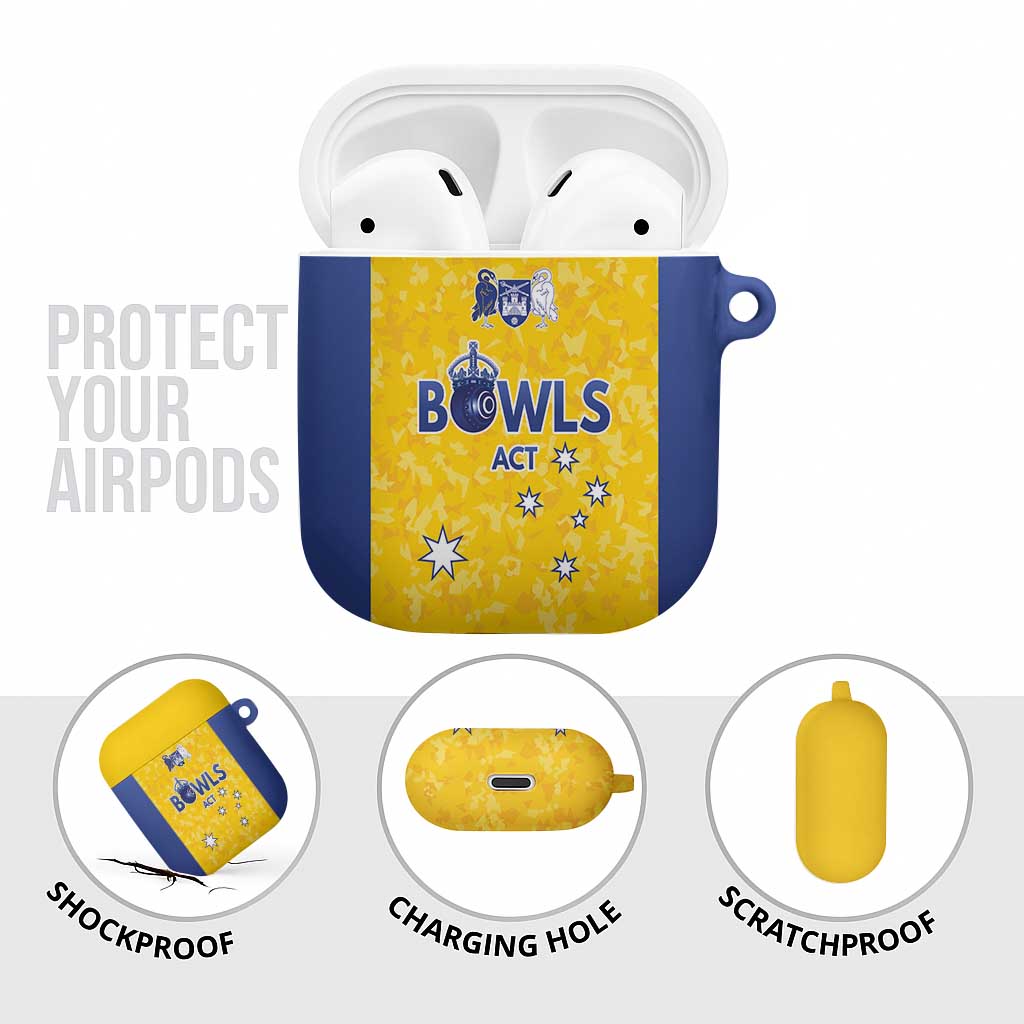 Australian ACT Lawn Bowls AirPods Case Aussie Minimalist Style - Aussie Hoodie